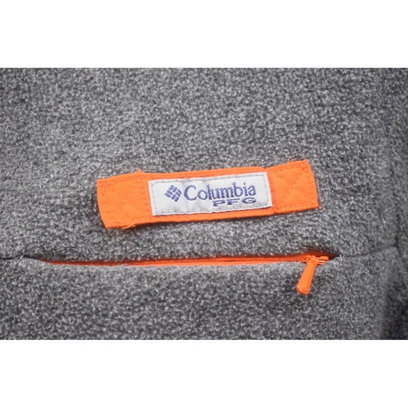 Columbia PFG Clemson Tigers Fleece 1/4 Zip Pullover Long Sleeve Womens Medium - Picture 6 of 10